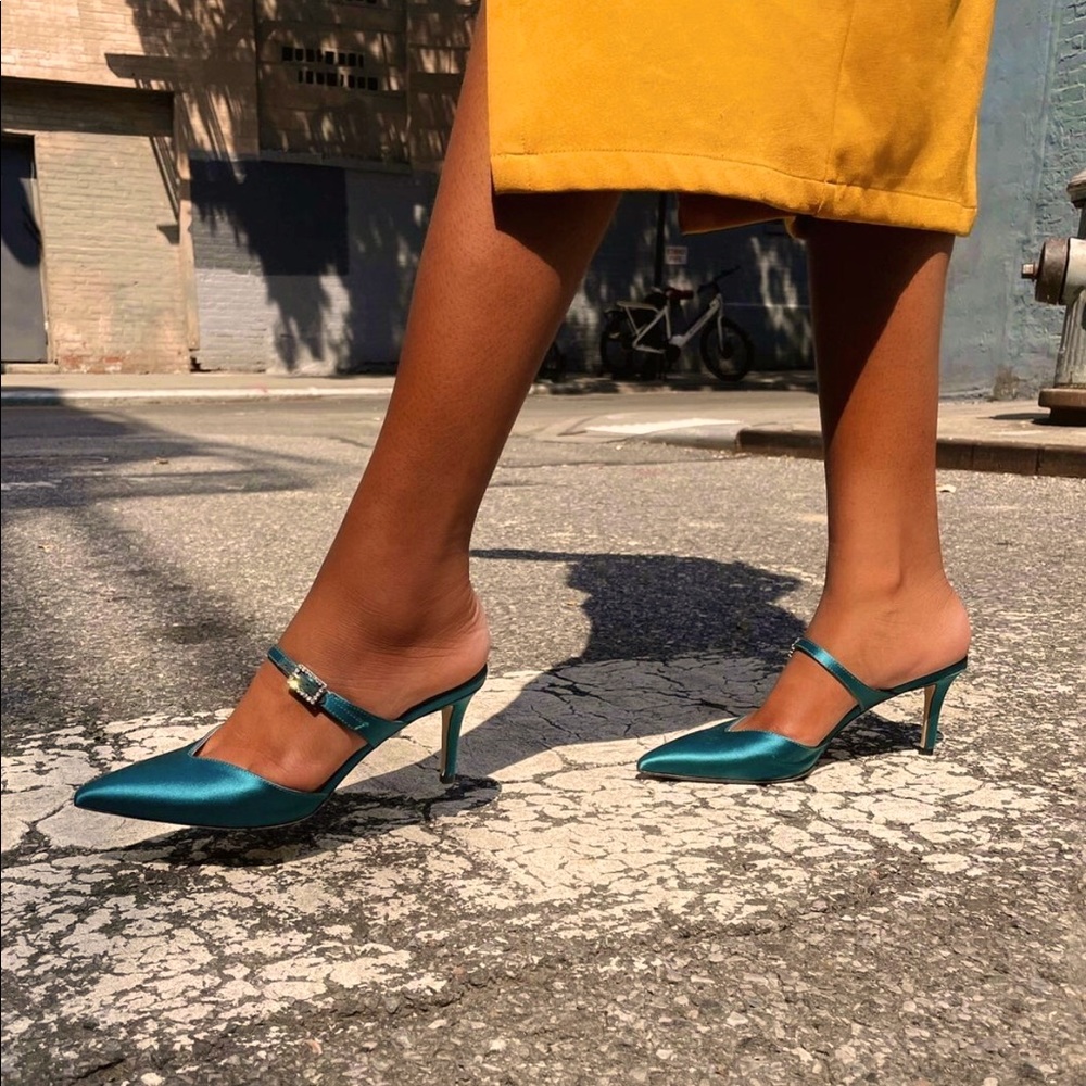 SJP Gigi Satin Mules